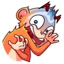 😨 emoji Go Ape Telegram sticker 4 of 35