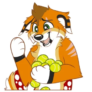 🎾 emoji Kiba Pulex Telegram sticker 11 of 41