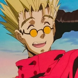 😅 emoji Vash Telegram sticker 8 of 19