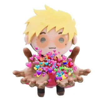 🌸 emoji Vash The Plushie Telegram sticker 15 of 33