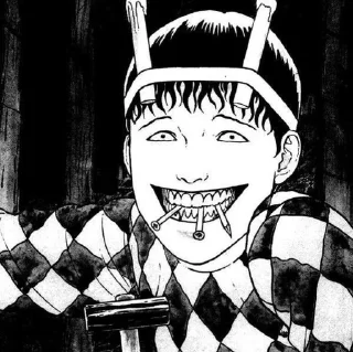 🌟 emoji ༉‧₊˚.Junji Ito Telegram sticker 10 of 15