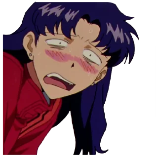 😳 emoji Misato Katsuragi Telegram sticker 23 of 36