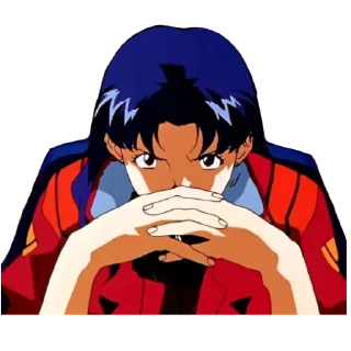 😒 emoji Misato Katsuragi Telegram sticker 17 of 36