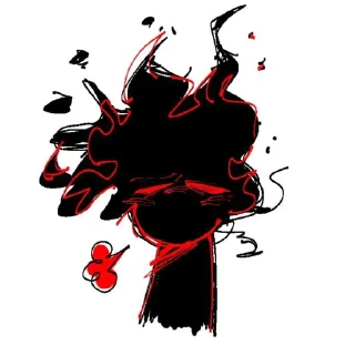 🥺 emoji Чорни похуист @SRISKAPISKA Telegram sticker 6 of 119