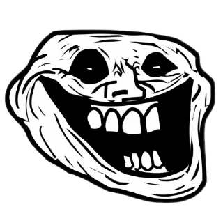 🖼 emoji trollface creepy Telegram sticker 22 of 50