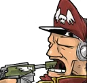 ☠️ emoji WH40K. Regular marine Telegram sticker 12 of 32