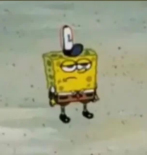 😒 emoji Cute SpongeBob💋🧽 Telegram sticker 1 of 68
