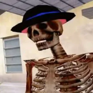 🎩 emoji skull-hrobak Telegram sticker 4 of 15