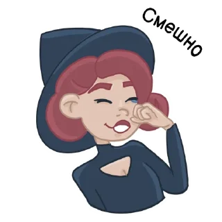 😆 emoji Rebecca by @art_eva_noir Telegram sticker 5 of 30