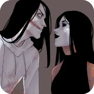 😡 emoji Jeff the killer `` @bl00d1Xe Telegram sticker 18 of 60