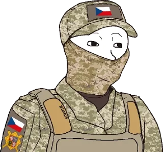 🇨🇿 emoji Military wojaks 2 Telegram sticker 21 of 120