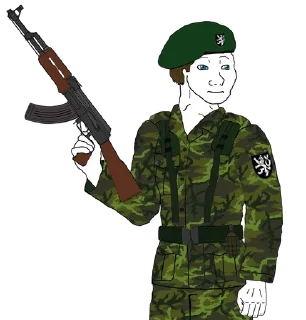 🇨🇿 emoji Military wojaks 2 Telegram sticker 16 of 120