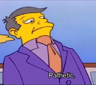 😒 emoji The Simpsons (@dailystkrbot) Telegram sticker 9 of 50