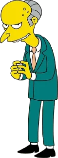 😏 emoji The Simpsons (@dailystkrbot) Telegram sticker 15 of 50