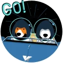 🚀 emoji Resistance Dog Telegram sticker 24 of 27