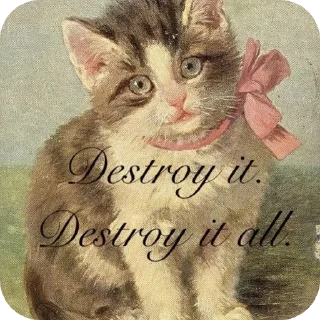 Sticker from pu*ss*y