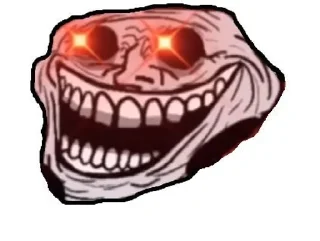 🌟 emoji 🥶Coldest TrollFace🥶 Telegram sticker 20 of 51