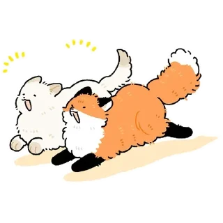 🏃 emoji @foxchannel_ru Numsiri fox Telegram sticker 7 of 90