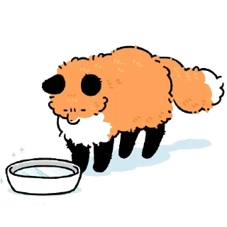 💧 emoji @foxchannel_ru Numsiri fox Telegram sticker 22 of 90