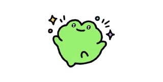 🐸 emoji frog. Telegram sticker 6 of 24