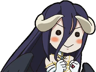 ☺️ emoji Albedo (Overlord) Telegram sticker 10 of 53