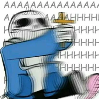😱 emoji Undertale meme Telegram sticker 15 of 58