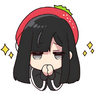 🙏 emoji Юрудура-тян 3 @Nyasticks Telegram sticker 9 of 41
