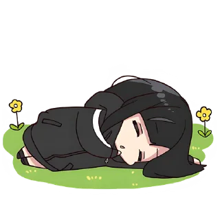 😴 emoji Юрудура-тян 3 @Nyasticks Telegram sticker 5 of 41