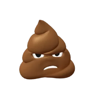 😠 emoji Какашка Telegram sticker 8 of 10