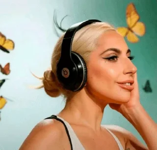 🎧 emoji lady gaga Telegram sticker 11 of 120