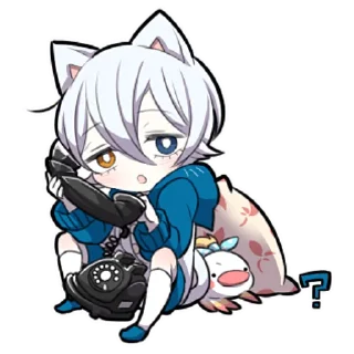 😕 emoji Белый котёнок ч.3 @nyasticks Telegram sticker 12 of 41