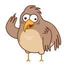 👋 emoji Sharp-eyed Falcon Telegram sticker 5 of 20
