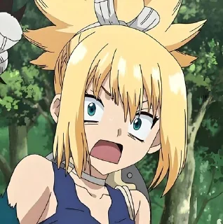😨 emoji Доктор стоун @anime_stickerr Telegram sticker 14 of 16