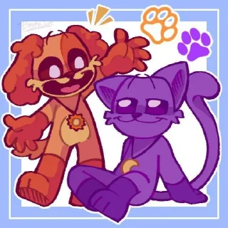 ❤️ emoji DOGDAY & CATNAP || By @vrtnskcomic Telegram sticker 16 of 105