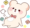 😚 emoji Bear's mau mau :: @line_stickers Telegram sticker 22 of 80