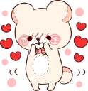 😳 emoji Bear's mau mau :: @line_stickers Telegram sticker 15 of 80