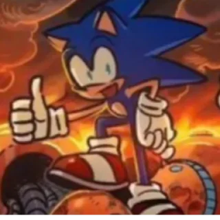 😀 emoji Sonic Telegram sticker 6 of 28