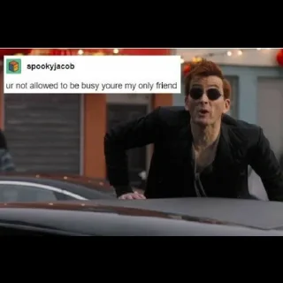 Sticker from Good Omens