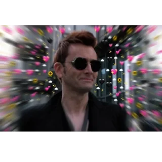🥰 emoji Good Omens Telegram sticker 21 of 100