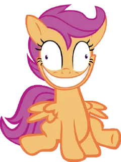 😁 emoji Scootaloo | @MyLittlePony_bots Telegram sticker 12 of 120