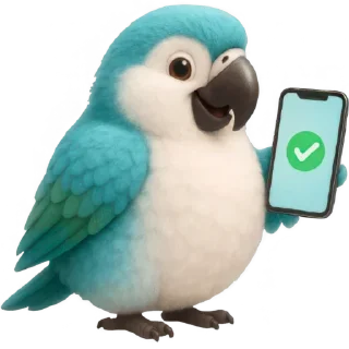 ✅ emoji Попугай: @Pea4_stickerbot Telegram sticker 24 of 32