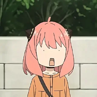😨 emoji Семья шпиона @anime_stickerr Telegram sticker 14 of 20
