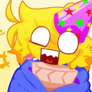 🥳 emoji Poob @BlueberryStickers Telegram sticker 20 of 78