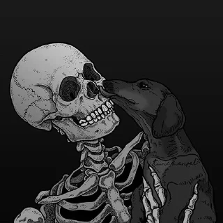 🌟 emoji ☠️×Skeletons×☠️ Telegram sticker 6 of 18
