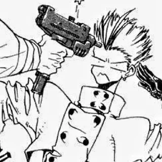 🫡 emoji trigun maximum Telegram sticker 6 of 65