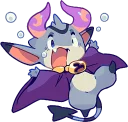 😦 emoji TINY DEVIL "HORN" STICKERS :: @line_stickers Telegram sticker 11 of 40