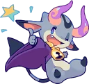 😉 emoji TINY DEVIL "HORN" STICKERS :: @line_stickers Telegram sticker 1 of 40
