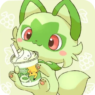 🧋 emoji 🍃:Sprigatito:🍃 Telegram sticker 11 of 36