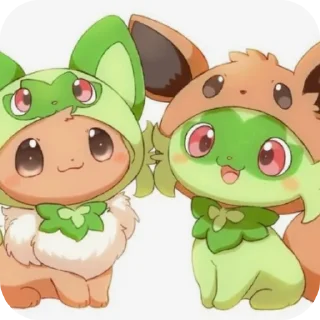 🫀 emoji 🍃:Sprigatito:🍃 Telegram sticker 9 of 36