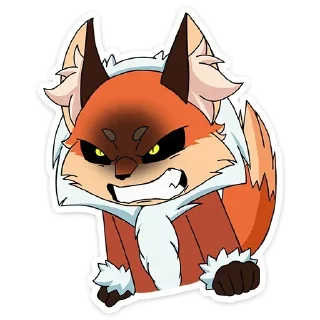 🦊 emoji Лиса Алиса | @Stick4Gram Telegram sticker 12 of 50